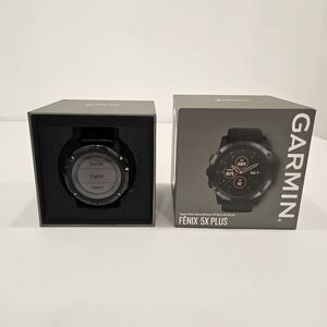 Garmin Fenix 5X Plus Sapphire Edition Black Multisport GPS Watch - 51 mm